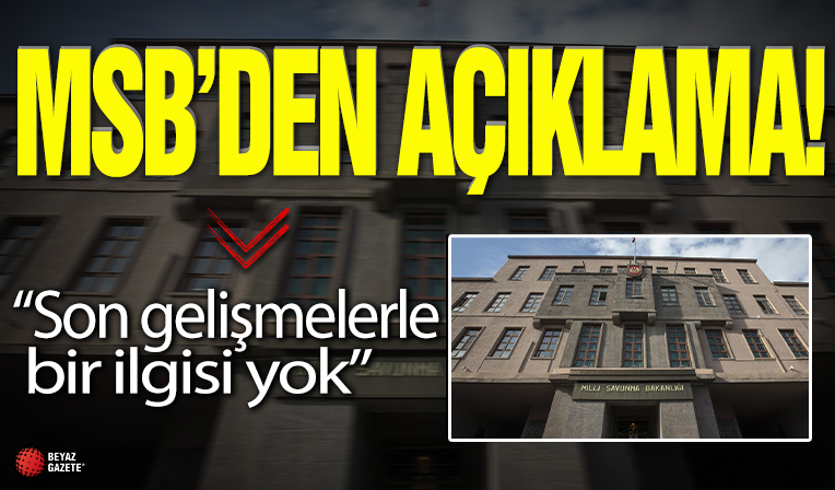 MSB'den ABD ile gerçekleştirilecek eğitimler hakkında açıklama: 'Son dönemde bölgemizde meydana gelen gelişmelerle bir ilgisi bulunmamaktadır'