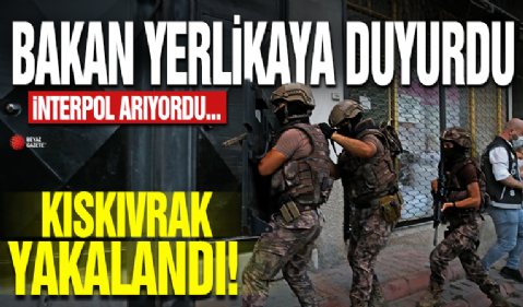 Bakan Yerlikaya açıkladı: İnterpol'ün aradığı dolandırıcı yakalandı!