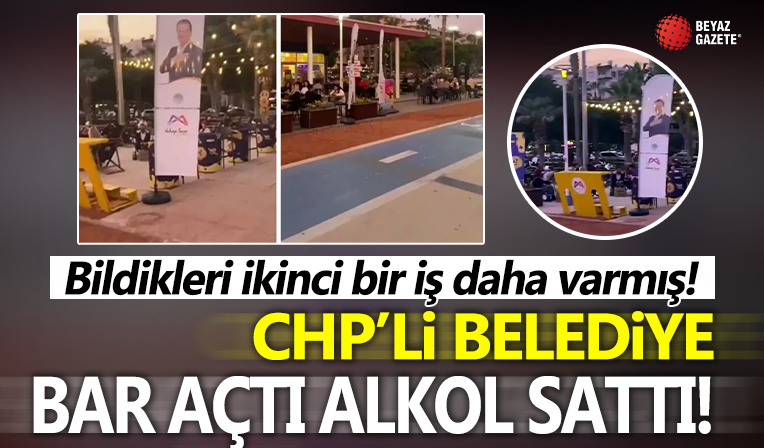 Bildikleri ikinci bir iş daha varmış! CHP'li belediye heykellerden sonra bu sefer de bar açtı