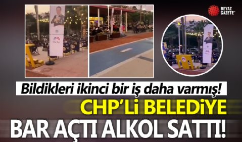 Bildikleri ikinci bir iş daha varmış! CHP'li belediye heykellerden sonra bu sefer de bar açtı