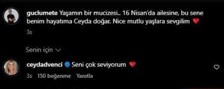 Ceyda Düvenci'yi ilk kez paylaştı!
