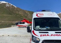 Bahçesaray'da Iki Hasta Ambulans Helikopterle Hastaneye Sevk Edildi