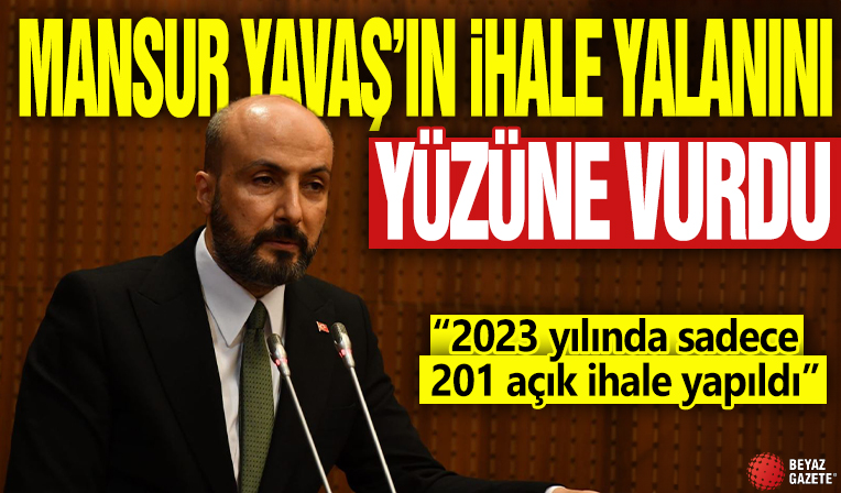 Mansur Yavaş’ın ihale yalanını yüzüne vurdu