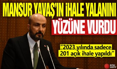 Mansur Yavaş’ın ihale yalanını yüzüne vurdu