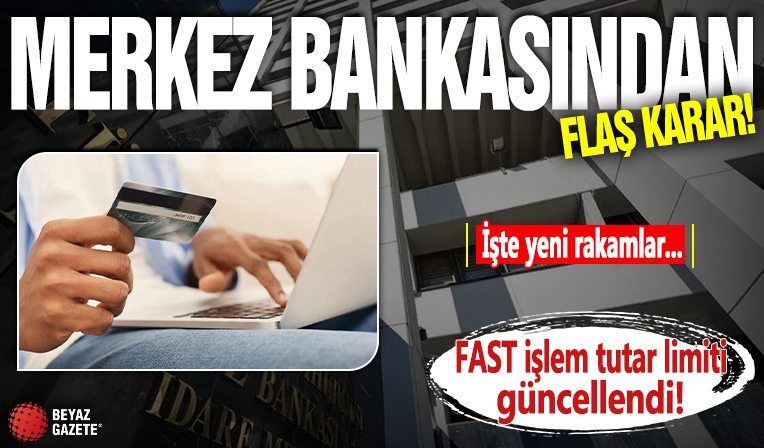 FAST işlem tutar limiti 100 bin TL'ye yükseltildi