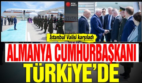 Almanya Cumhurbaşkanı Steinmeier’i İstanbul Valisi Davut Gül karşıladı