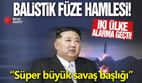 Kuzey Kore’den balistik füze hamlesi! Her iki ülke de alarma geçti