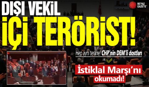 23 Nisan TBMM özel oturumunda DEM Partililer yine İstiklal Marşı'nı okumadı!