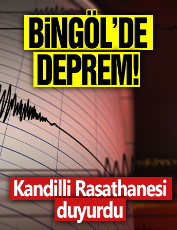 Bingöl'de deprem! Kandilli Rasathanesi duyurdu