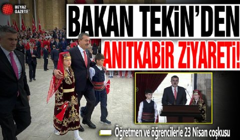 Milli Eğitim Bakanı Yusuf Tekin'den öğretmen ve öğrencilerle Anıtkabir ziyareti!