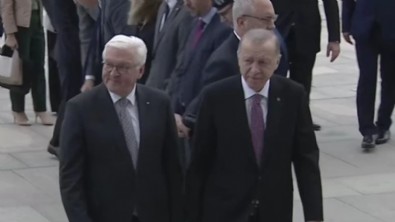 Cumhurbaşkanı Erdoğan, Alman mevkidaşı Steinmeier'le Ankara'da görüştü