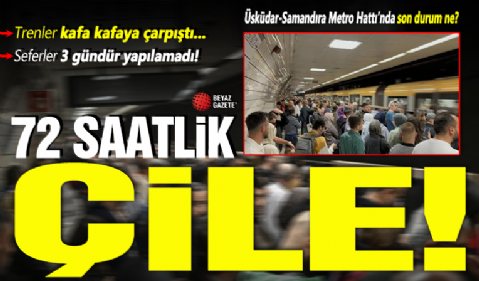 72 saatlik çile: Trenlerin kafa kafaya çarpıştığı Üsküdar-Samandıra Metro Hattı'nda son durum!