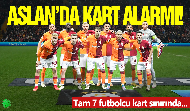 Galatasaray'da A. Demirspor maçı öncesi kart alarmı! Tam 7 isim...
