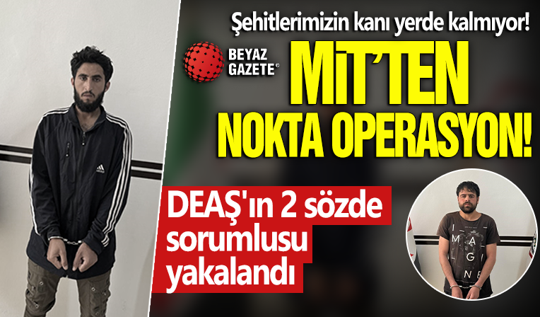 MİT'ten Barış Pınarı bölgesinde operasyon: DEAŞ'ın 2 sözde sorumlusu yakalandı