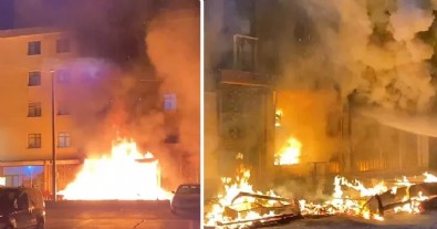 Bursa'da mobilya dükkanında yangın: İtfaiye ekipleri facianın önüne geçti