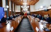 Cumhurbaşkanı Yardımcısı Yılmaz, Romanya Başbakanı Ciolacu ile görüştü: Karadeniz'in güvenliği için birlikte çalışıyoruz