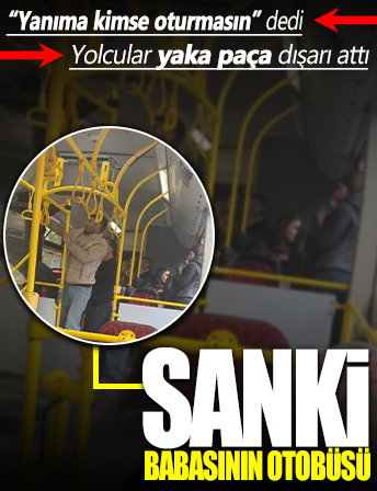 Kadıköy'de İETT otobüsü karıştı: Tek başına oturmak isteyen şahsı yolcular dışarı attı