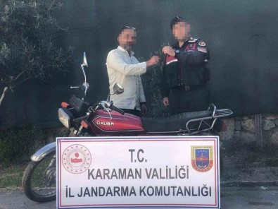Karaman'da 10 Yildir Aranan Motosiklet Denetimde Bulundu