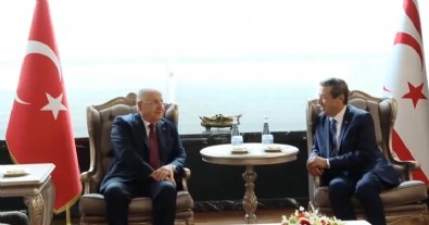 Milli Savunma Bakanı Güler'den KKTC Dışişleri Bakanı Ertuğruloğlu ile görüşme
