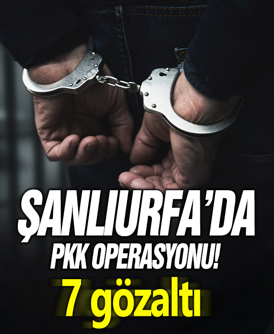 Şanlıurfa'da PKK operasyonu! 7 gözaltı
