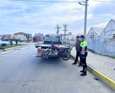 Alanya'da 5 Motosiklet Trafikten Men Edildi