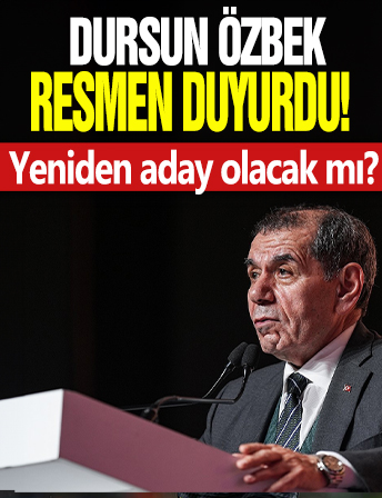 Dursun Özbek resmen duyurdu! Yeniden aday olacak mı?