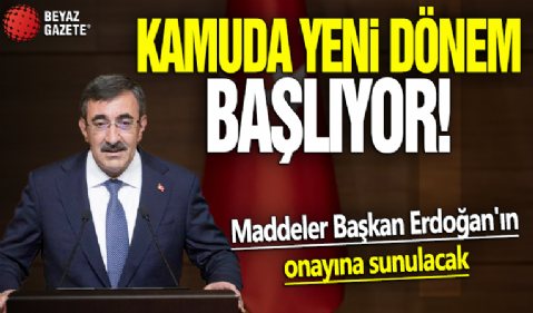 Kamuda yeni dönem başlıyor! Program 3 ayaktan oluşuyor! Maddeler Başkan Erdoğan'ın onayına sunulacak
