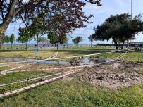 Küçükçekmece'de 5 Yasindaki Çocugun Su Birikintisine Düserek Öldügü Alan Görüntülendi