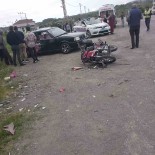 Otomobille Motosiklet Çarpisti; 1 Agir Yarali