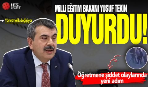 Milli Eğitim Bakanı Yusuf Tekin'den canlı yayında yeni müfredatla ilgili flaş açıklamalar | Öğretmene şiddet olaylarında yeni adım: Yönetmelik değişiyor