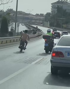Pesindeki Polisin Üzerine Motosiklet Süren Sürücüye 38 Bin Lira Para Cezasi