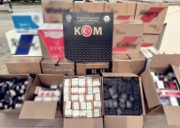 Polis 5 Bin 150 Paket Kaçak Sigara Ve Makaron Ele Geçirdi