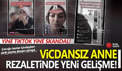 Yine Tiktok yine skandal! Çocuğu kanlar içindeyken canlı yayına devam etmişti: Bakanlık harekete geçti