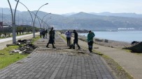 Firtinada Dalgalar Nedeniyle Zarar Gören Yürüyüs Yolu Onariliyor Haberi