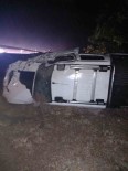 Konya'da Bariyere Çarpan Otomobil Takla Atti Açiklamasi 2 Yarali