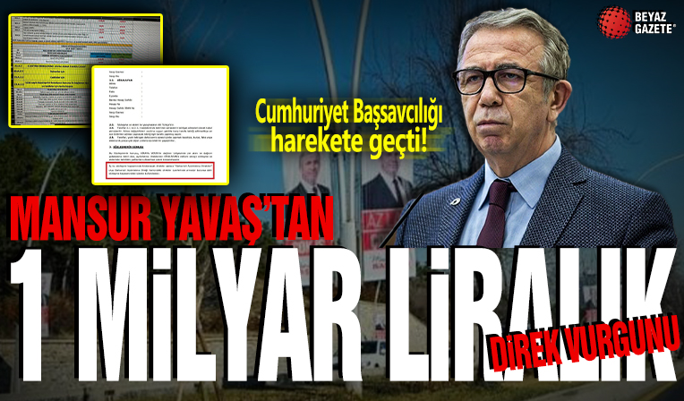 Mansur Yavaş’tan 1 milyar liralık direk vurgunu: Cumhuriyet Başsavcılığı harekete geçti!