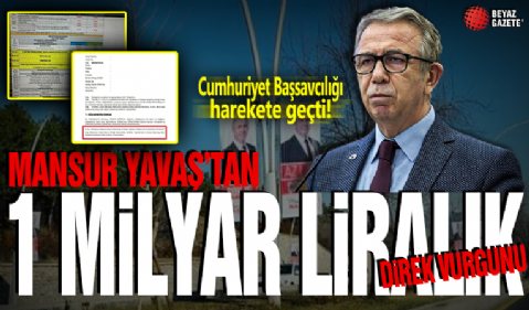 Mansur Yavaş’tan 1 milyar liralık direk vurgunu: Cumhuriyet Başsavcılığı harekete geçti!