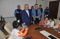 Kars'ta Minik Ögrencilerden Emniyet Müdürüne Ziyaret Haberi