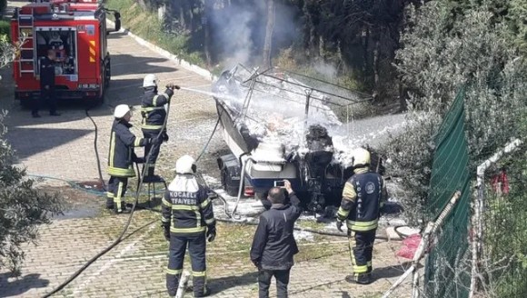 Kocaeli'de korku dolu anlar! 45 bin dolarlık tekne