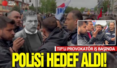 TİP'li provokatör iş başında! Erkan Baş polisleri hedef aldı