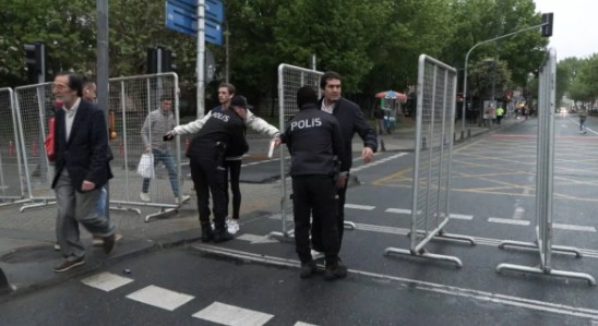 Saraçhane'de yüksek güvenlik! 42 bin polis görevde