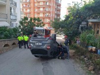 Alanya'da Kontrolden Çikan Otomobil Devrildi Açiklamasi 3 Yarali