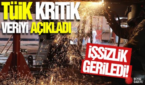 TÜİK kritik veriyi açıkladı! İşsizlik geriledi