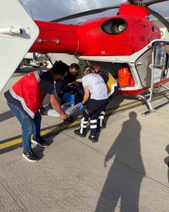 27 Yasindaki Hasta Helikopter Ambulansla Hastaneye Sevk Edildi