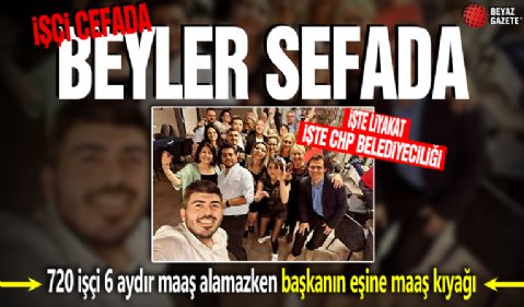 CHP'den Belediye tesislerinde skandal eğlence! İşçi cefada beyler sefada