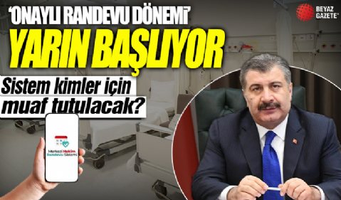 Hastanelerde 'onaylı randevu' dönemi yarın başlıyor