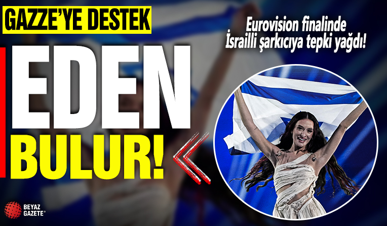 Soykırımcı İsrail'in temsilcisi Eden Golan'a Eurovision'un final gecesinde tepki: Şarkı söylediği sırada Filistin sloganları