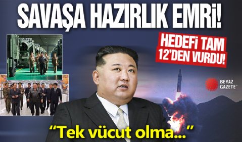 Savaşa hazırlık emri! Hedefi tam 12'den vurdu