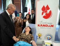 Cumhurbaskani Erdogan 'Kan Ver Hayat Ver' Programina Katildi