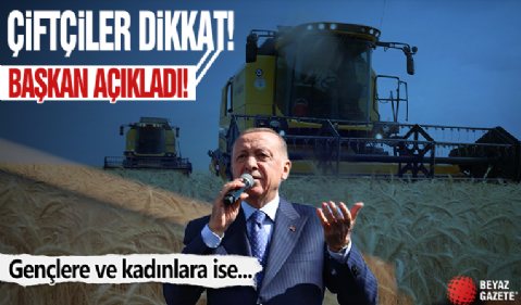 Çiftçiye yüzde 70 ek destek! Başkan Erdoğan açıkladı! 'KDV'den muaf...'